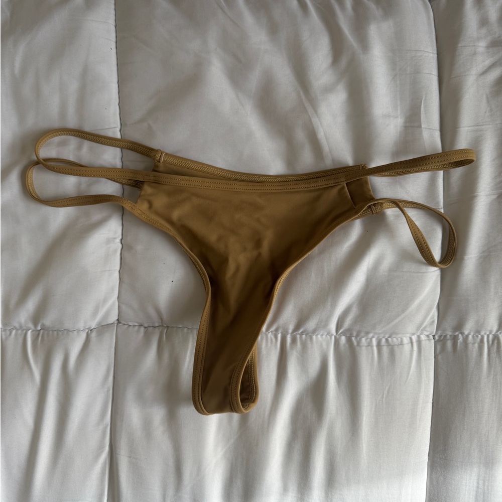 Tan Strappy Bikini Bottom